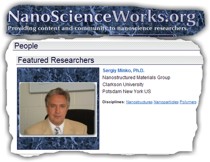 Sergiy Minko - Featured Researcher at NanoScienceWorks.org